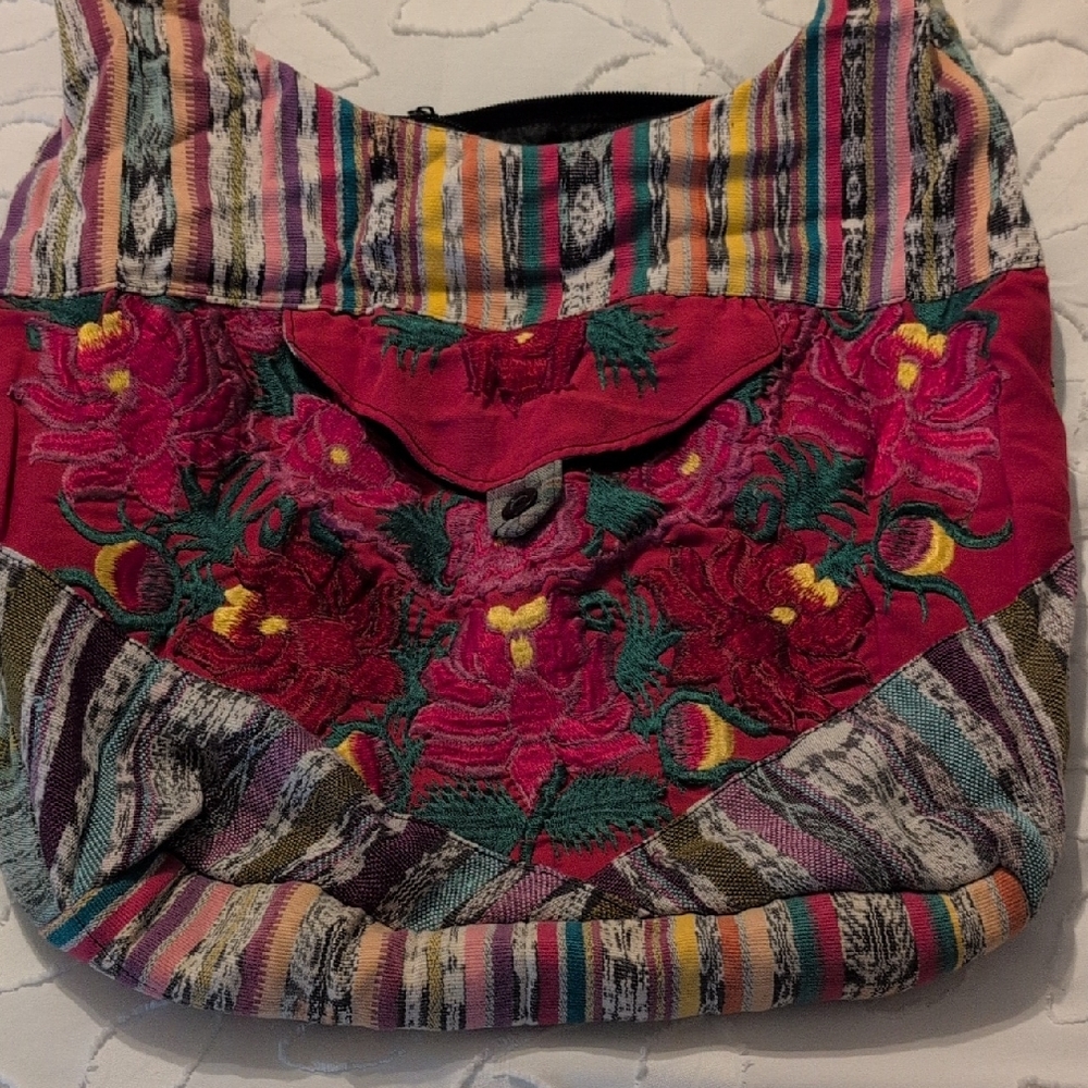 Colorful Embroidered Women's Bag